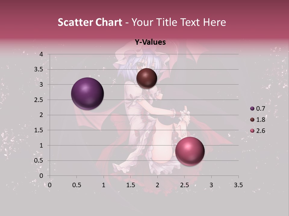 A Woman In A Costume With Bats In The Background PowerPoint Template