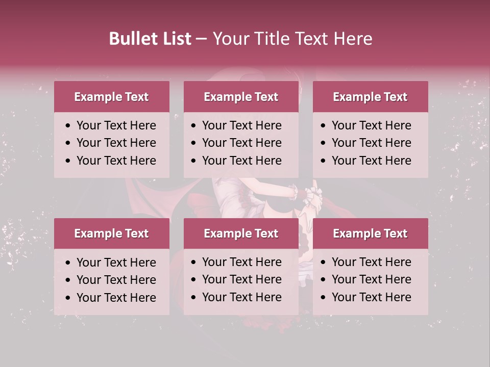 A Woman In A Costume With Bats In The Background PowerPoint Template