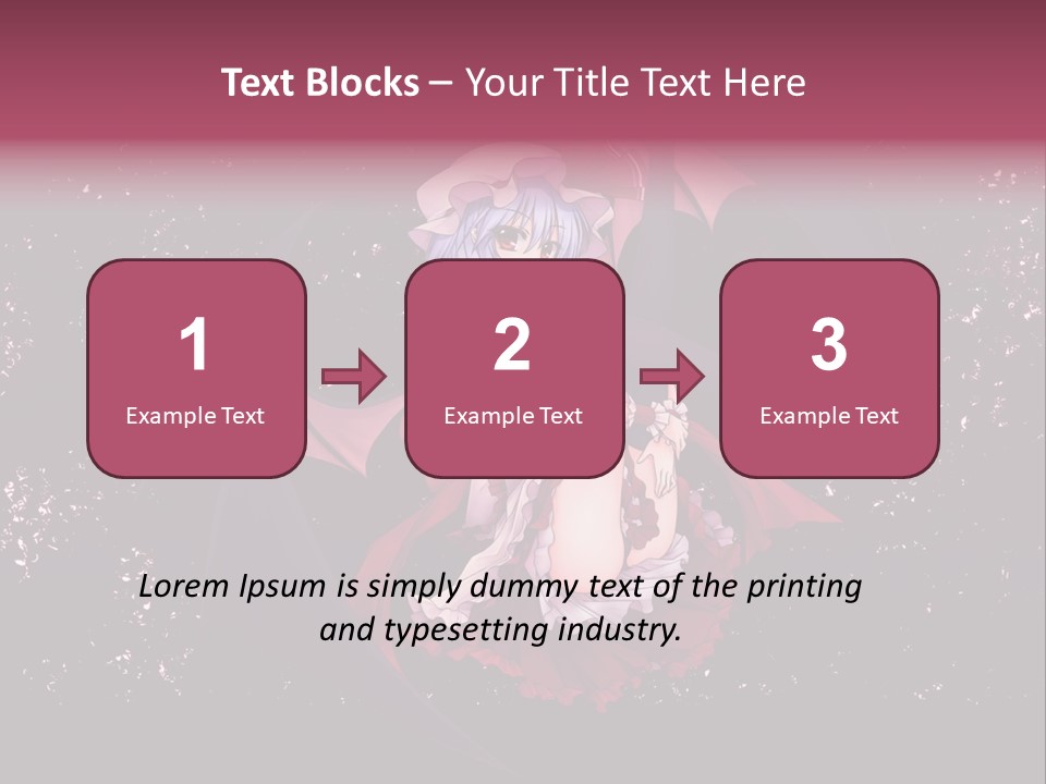 A Woman In A Costume With Bats In The Background PowerPoint Template