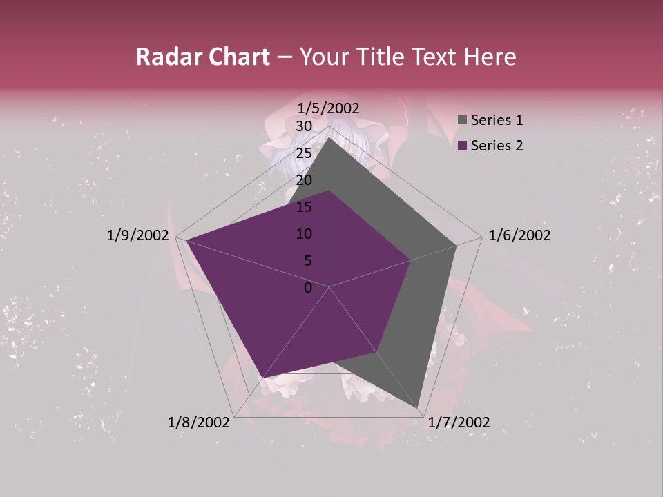 A Woman In A Costume With Bats In The Background PowerPoint Template