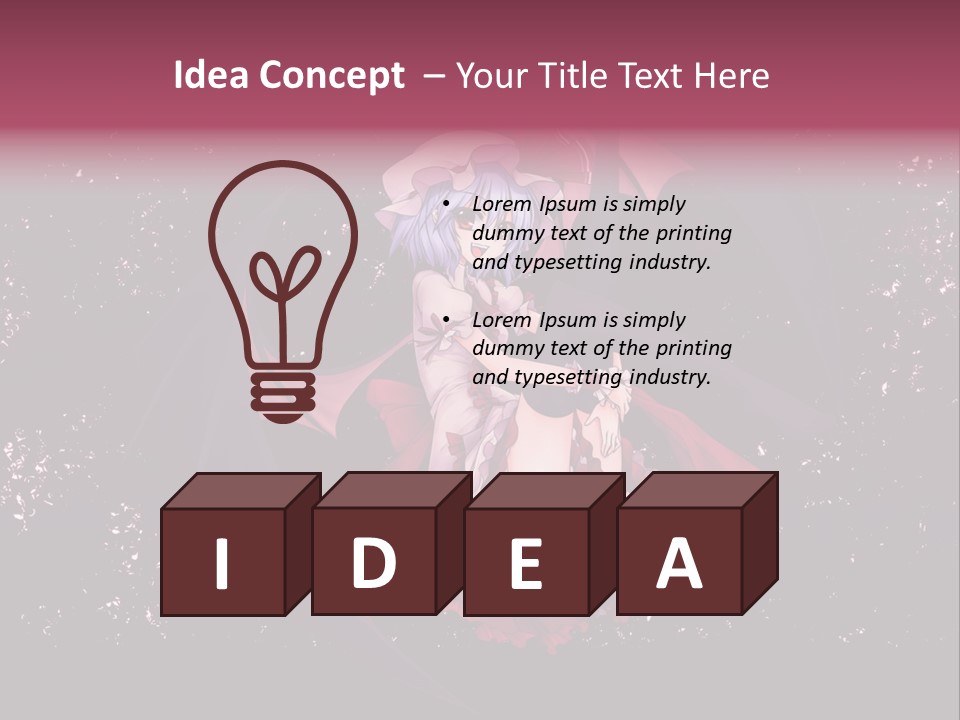 A Woman In A Costume With Bats In The Background PowerPoint Template