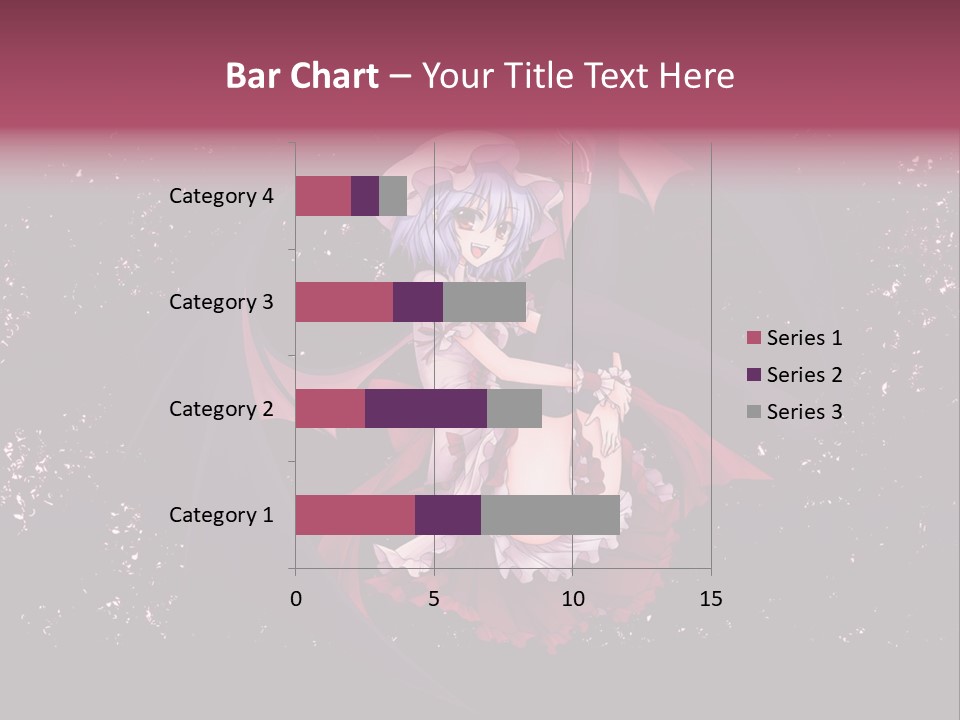 A Woman In A Costume With Bats In The Background PowerPoint Template