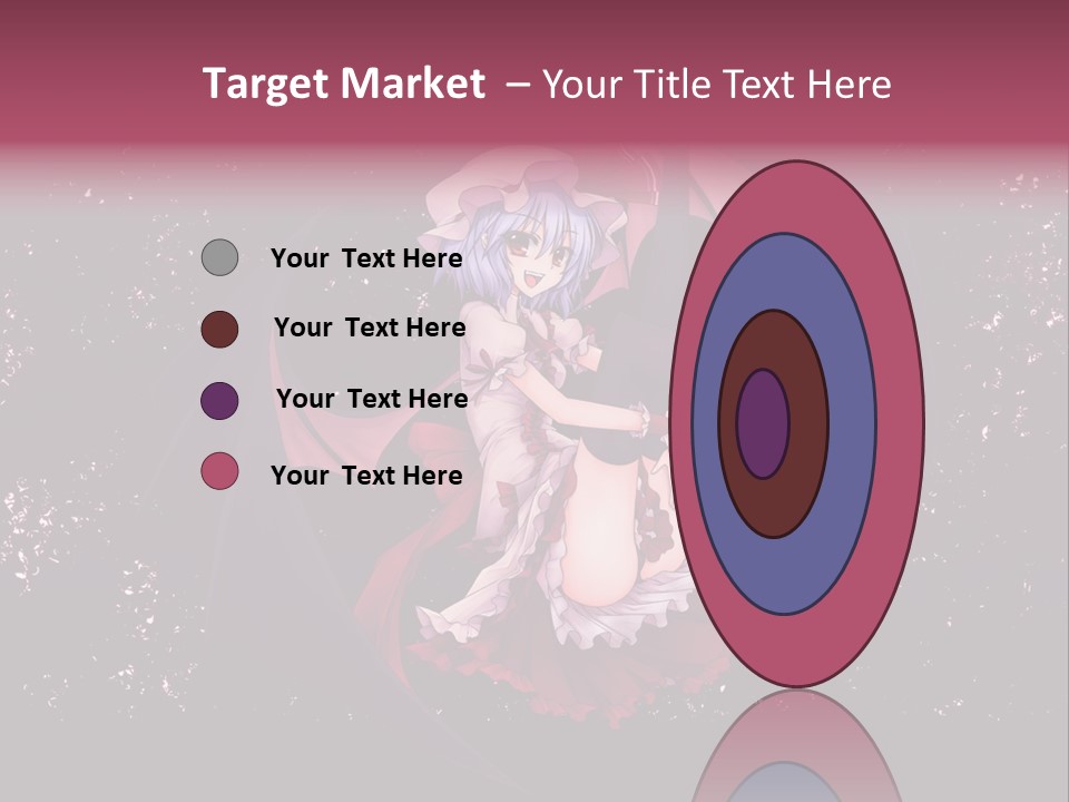 A Woman In A Costume With Bats In The Background PowerPoint Template