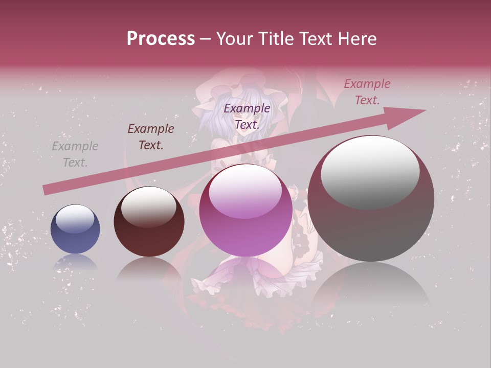 A Woman In A Costume With Bats In The Background PowerPoint Template