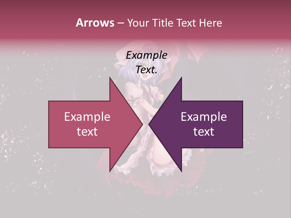 A Woman In A Costume With Bats In The Background PowerPoint Template