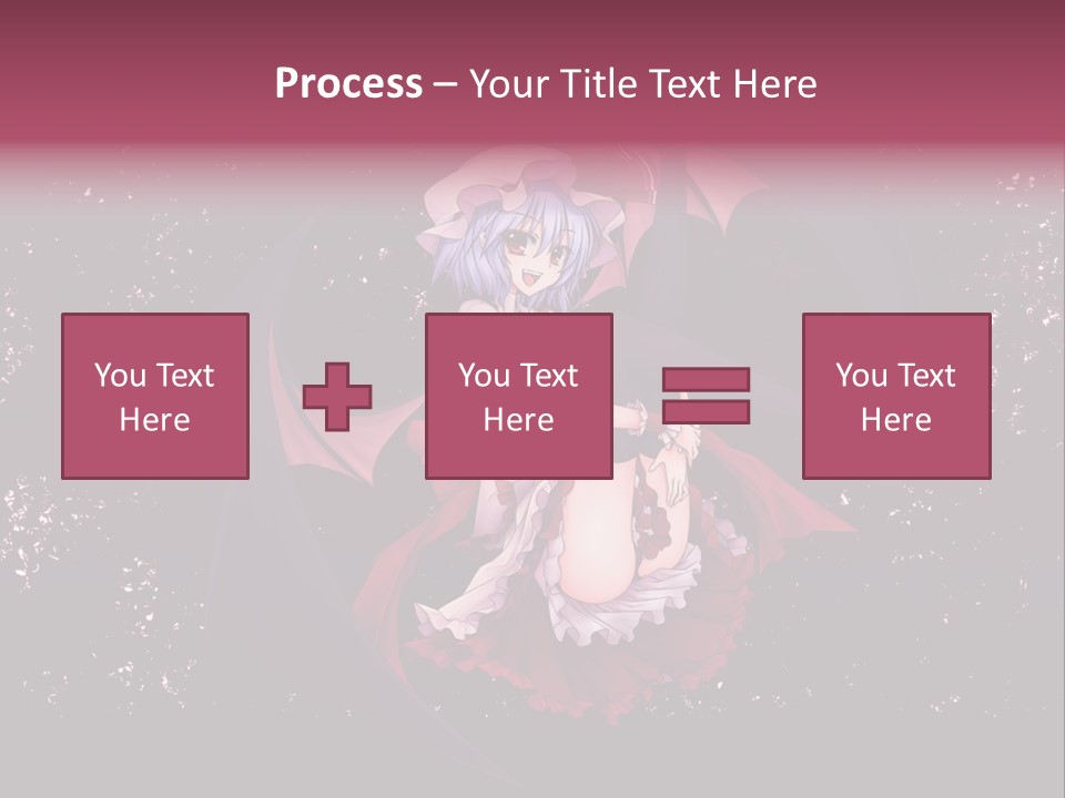 A Woman In A Costume With Bats In The Background PowerPoint Template