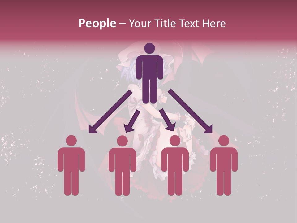 A Woman In A Costume With Bats In The Background PowerPoint Template