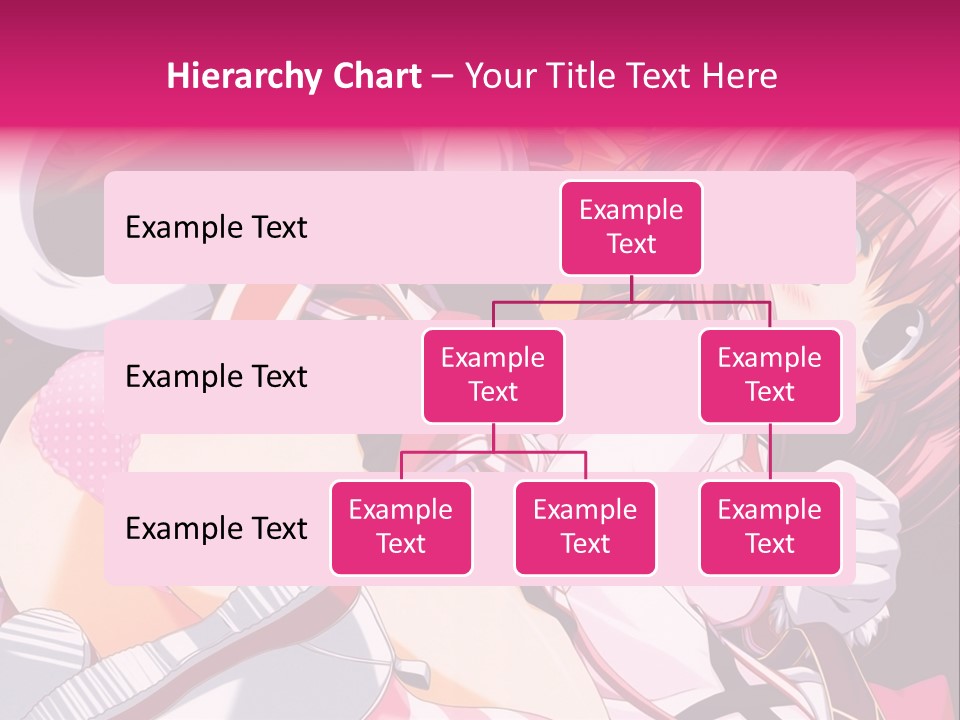 A Woman With Pink Hair And A White Shirt PowerPoint Template