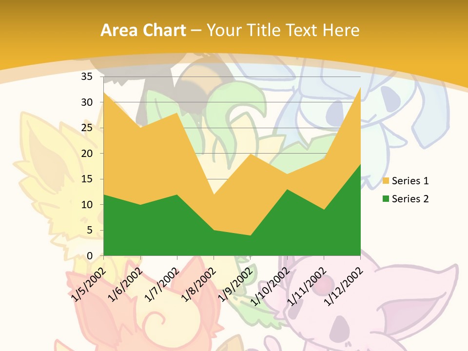 A Bunch Of Cartoon Animals On A White And Yellow Background PowerPoint Template
