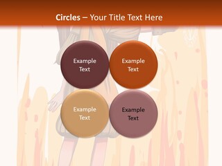 A Girl In A Yellow Dress With A Hat On Her Head PowerPoint Template