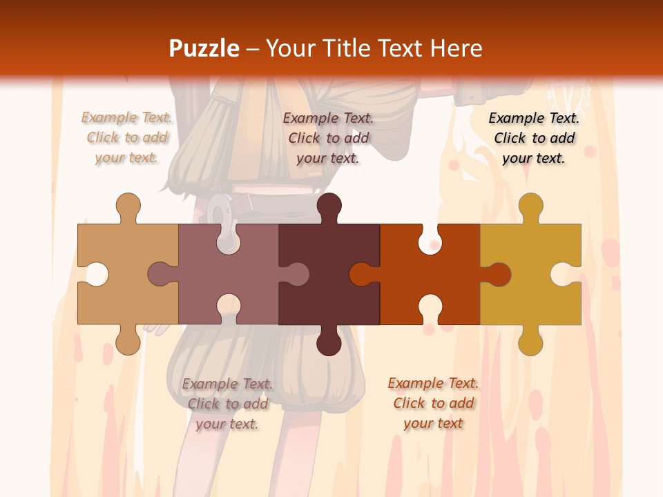 A Girl In A Yellow Dress With A Hat On Her Head PowerPoint Template