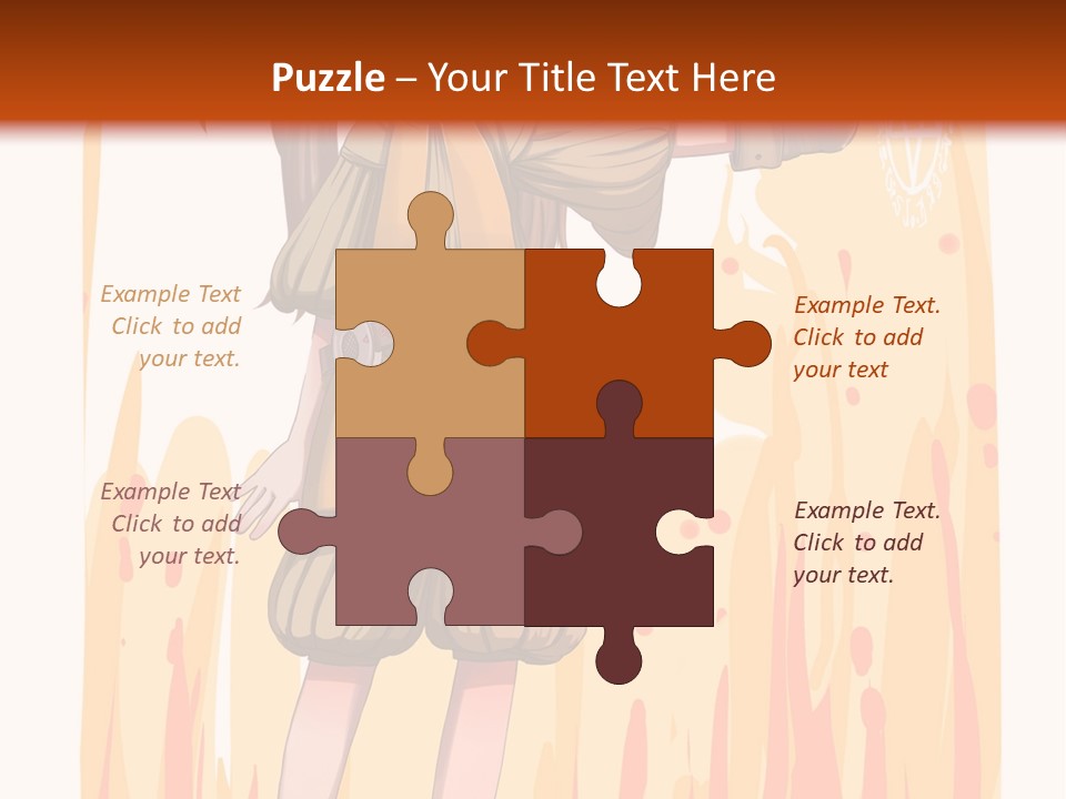 A Girl In A Yellow Dress With A Hat On Her Head PowerPoint Template