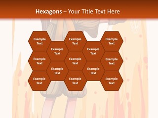 A Girl In A Yellow Dress With A Hat On Her Head PowerPoint Template