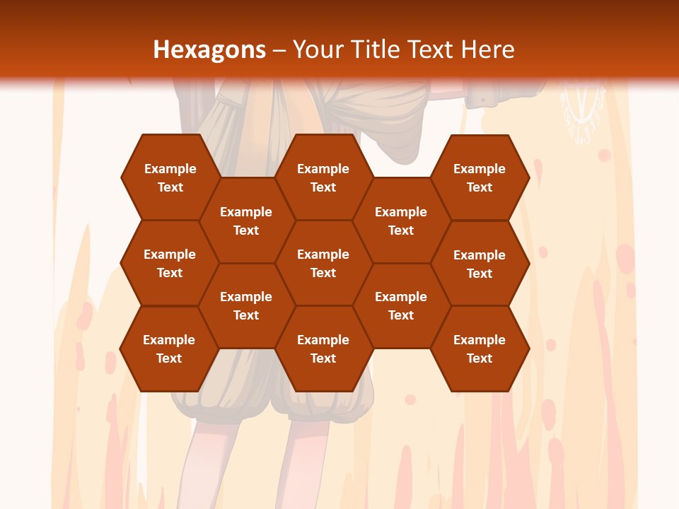 A Girl In A Yellow Dress With A Hat On Her Head PowerPoint Template