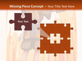 A Girl In A Yellow Dress With A Hat On Her Head PowerPoint Template