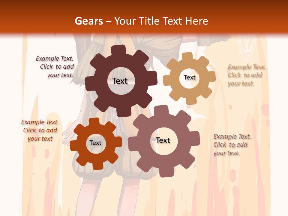 A Girl In A Yellow Dress With A Hat On Her Head PowerPoint Template
