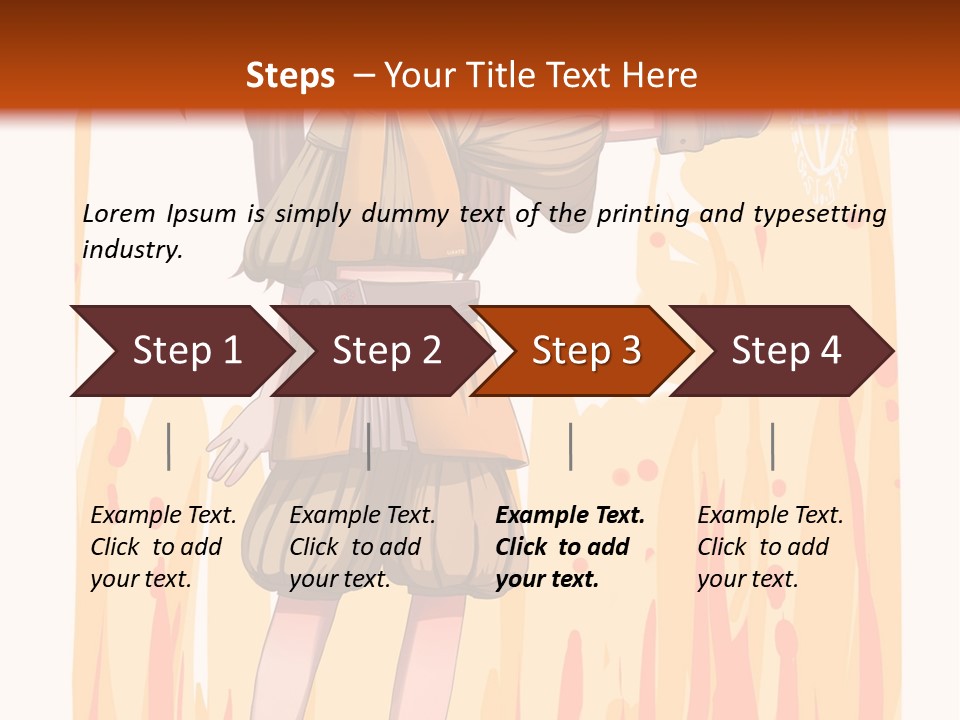 A Girl In A Yellow Dress With A Hat On Her Head PowerPoint Template