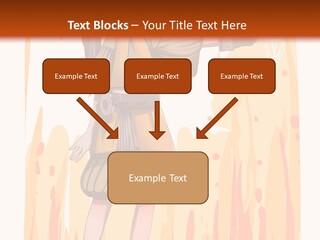 A Girl In A Yellow Dress With A Hat On Her Head PowerPoint Template