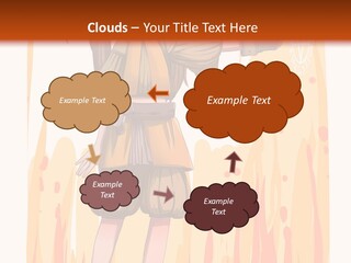A Girl In A Yellow Dress With A Hat On Her Head PowerPoint Template