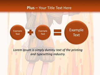 A Girl In A Yellow Dress With A Hat On Her Head PowerPoint Template