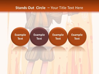 A Girl In A Yellow Dress With A Hat On Her Head PowerPoint Template