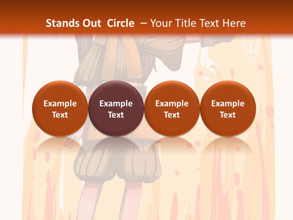 A Girl In A Yellow Dress With A Hat On Her Head PowerPoint Template