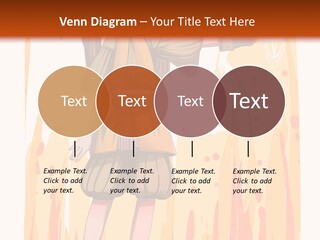 A Girl In A Yellow Dress With A Hat On Her Head PowerPoint Template