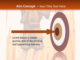 A Girl In A Yellow Dress With A Hat On Her Head PowerPoint Template