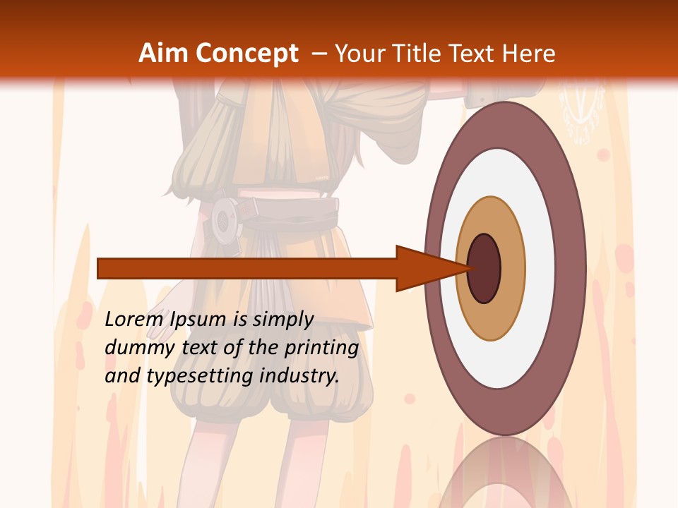 A Girl In A Yellow Dress With A Hat On Her Head PowerPoint Template