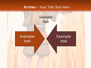 A Girl In A Yellow Dress With A Hat On Her Head PowerPoint Template