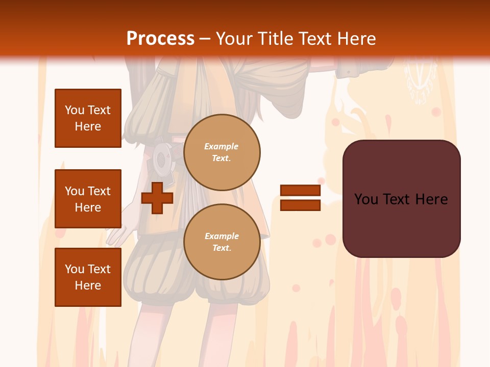 A Girl In A Yellow Dress With A Hat On Her Head PowerPoint Template