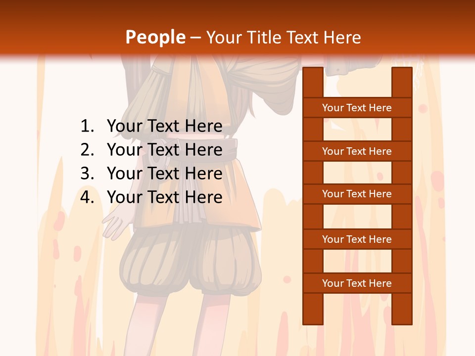 A Girl In A Yellow Dress With A Hat On Her Head PowerPoint Template
