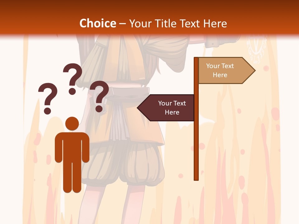 A Girl In A Yellow Dress With A Hat On Her Head PowerPoint Template