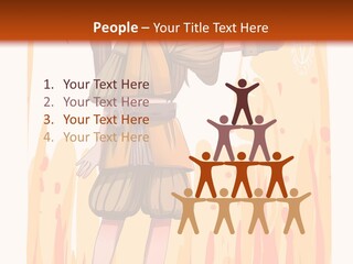 A Girl In A Yellow Dress With A Hat On Her Head PowerPoint Template