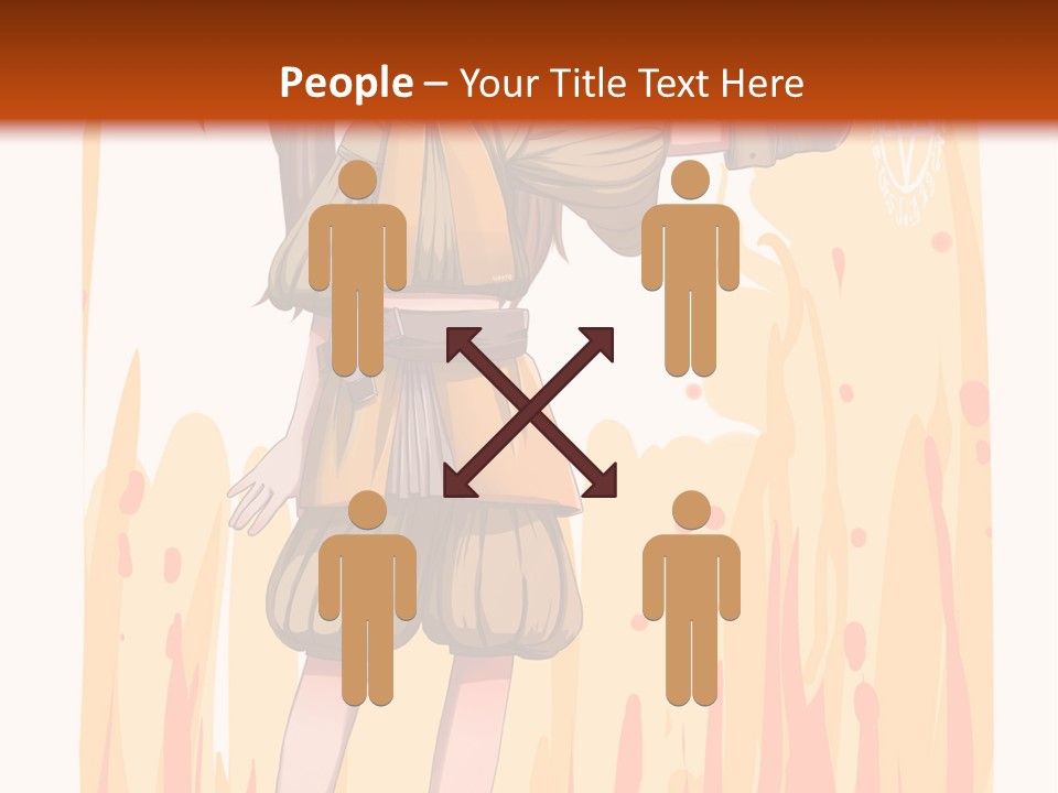 A Girl In A Yellow Dress With A Hat On Her Head PowerPoint Template