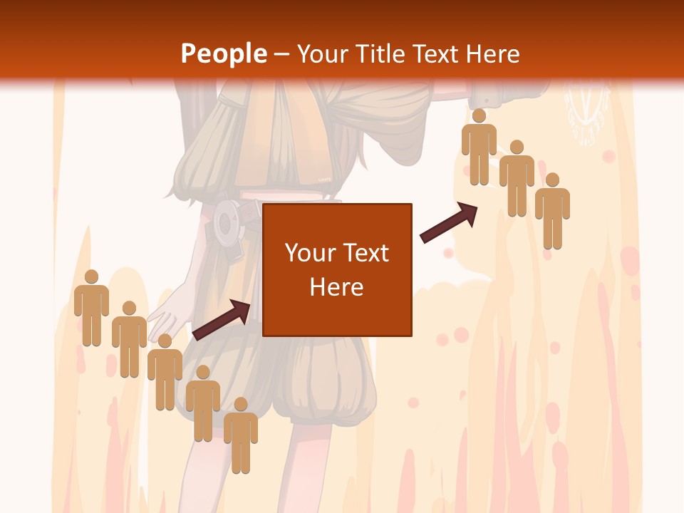 A Girl In A Yellow Dress With A Hat On Her Head PowerPoint Template