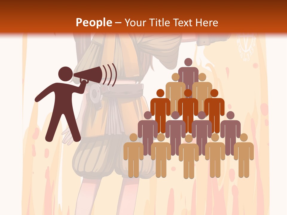A Girl In A Yellow Dress With A Hat On Her Head PowerPoint Template