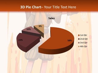 A Girl In A Yellow Dress With A Hat On Her Head PowerPoint Template