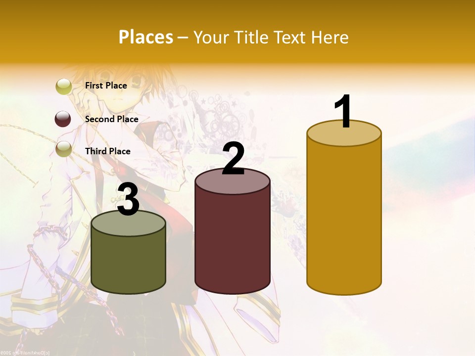 A Anime Character Is Holding A Tennis Racket PowerPoint Template