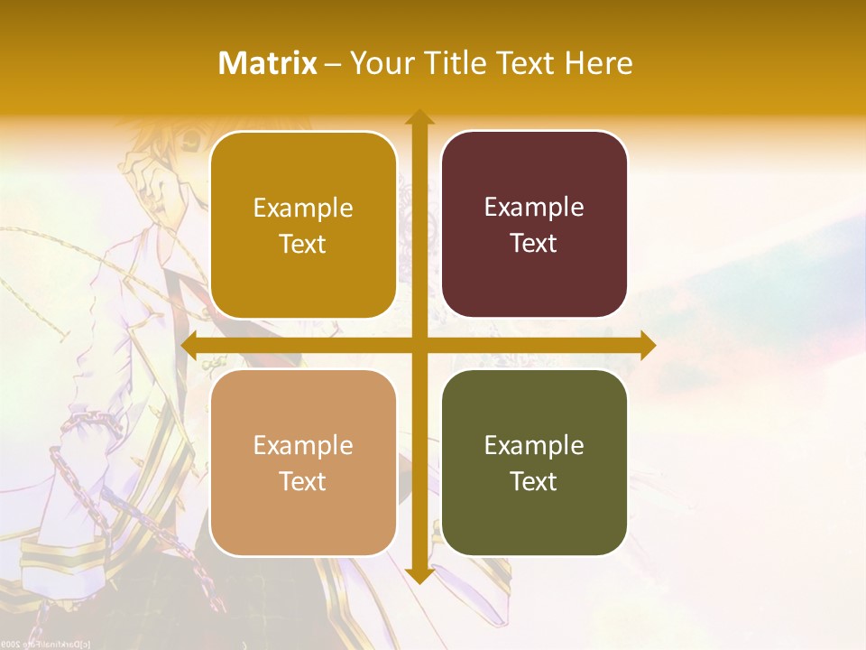 A Anime Character Is Holding A Tennis Racket PowerPoint Template