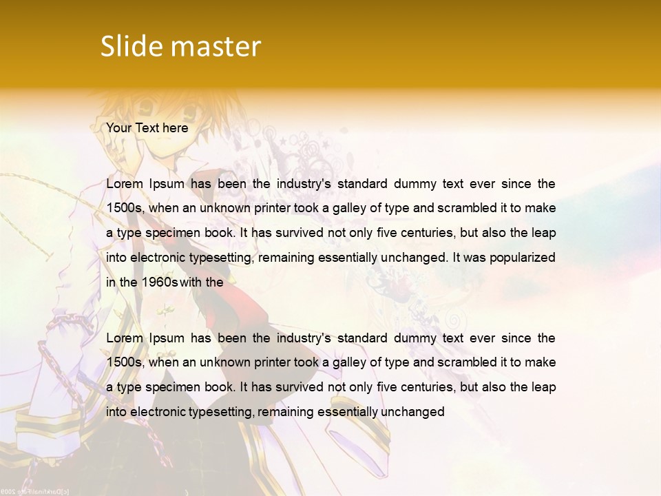 A Anime Character Is Holding A Tennis Racket PowerPoint Template