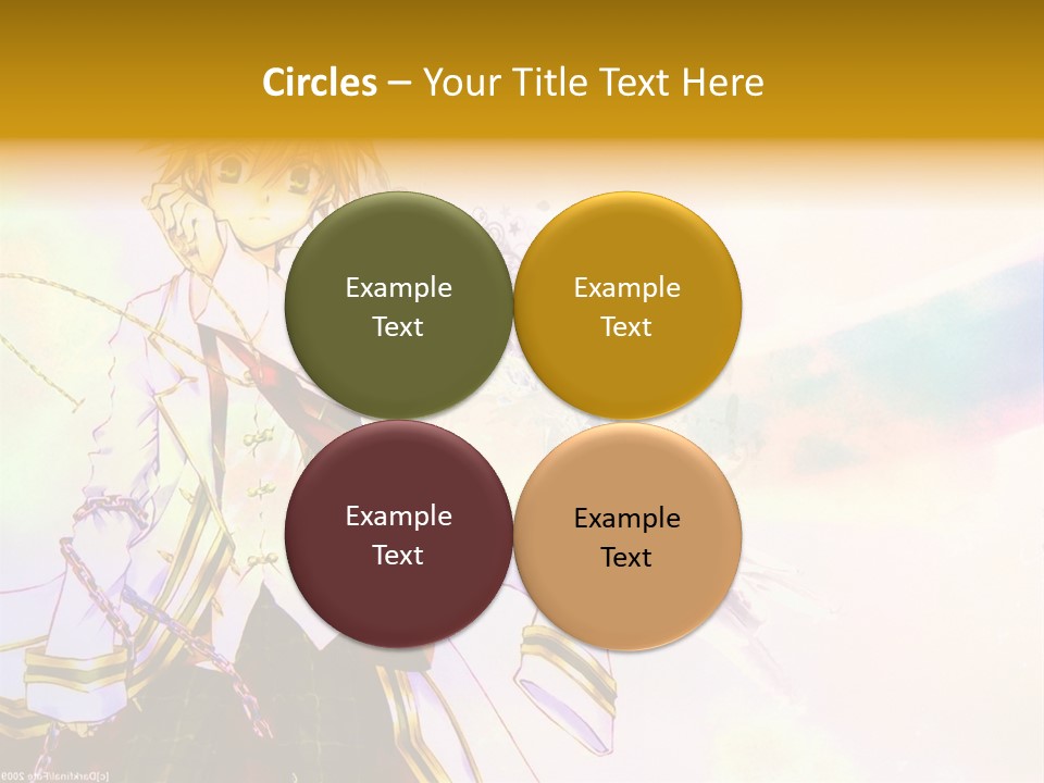 A Anime Character Is Holding A Tennis Racket PowerPoint Template