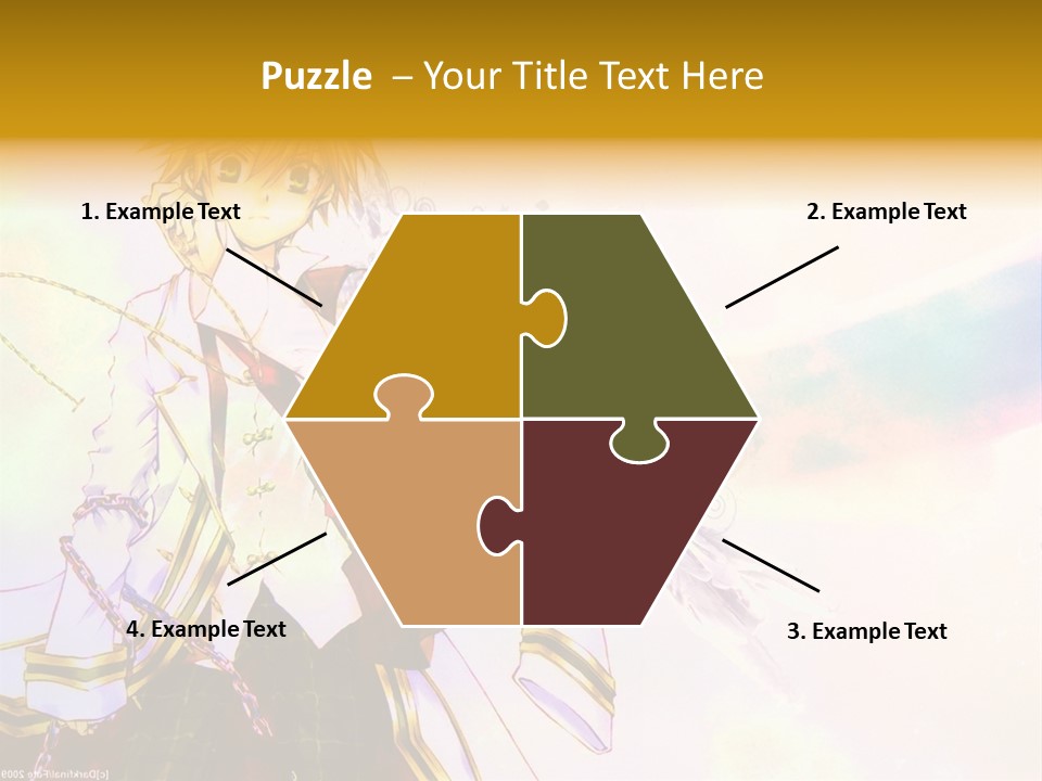 A Anime Character Is Holding A Tennis Racket PowerPoint Template