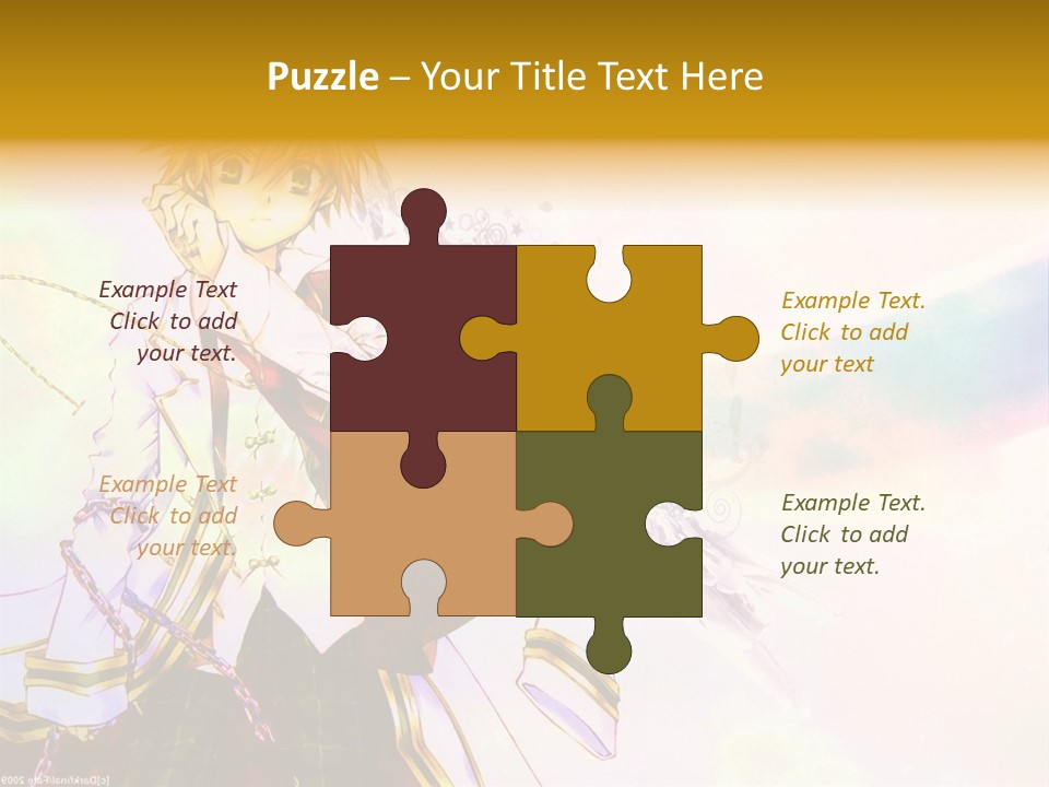 A Anime Character Is Holding A Tennis Racket PowerPoint Template