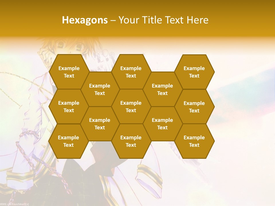 A Anime Character Is Holding A Tennis Racket PowerPoint Template