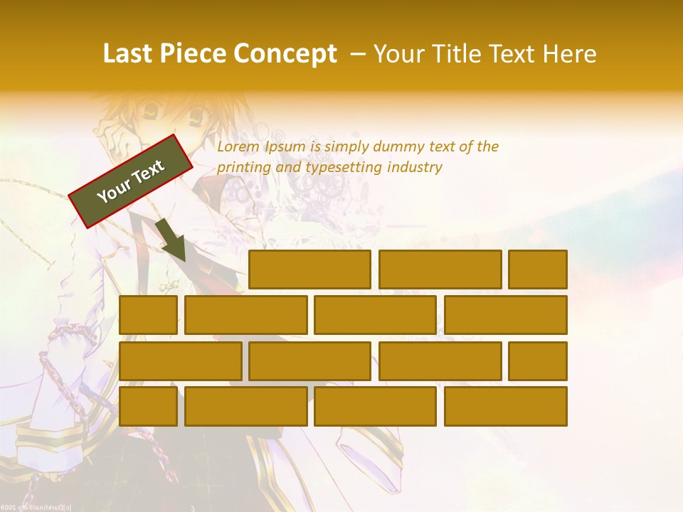 A Anime Character Is Holding A Tennis Racket PowerPoint Template