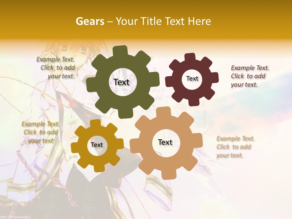 A Anime Character Is Holding A Tennis Racket PowerPoint Template