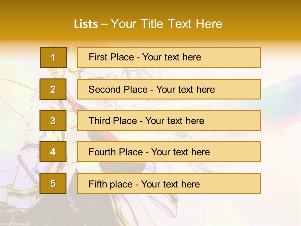 A Anime Character Is Holding A Tennis Racket PowerPoint Template