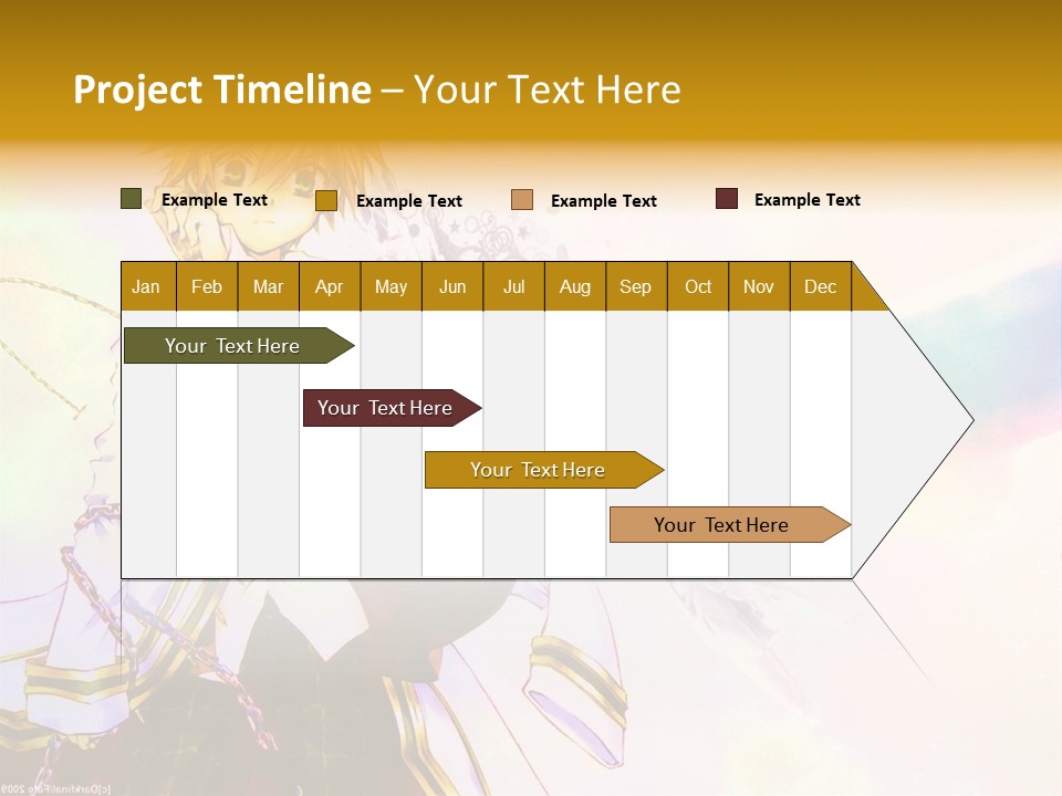 A Anime Character Is Holding A Tennis Racket PowerPoint Template