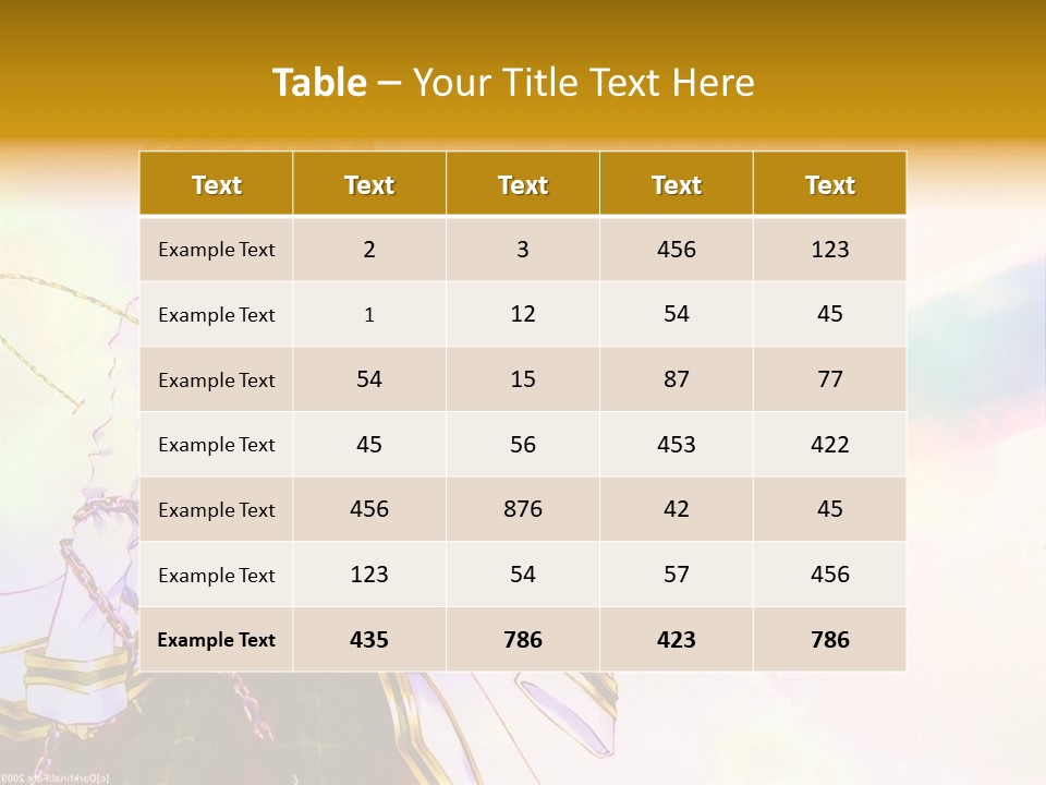 A Anime Character Is Holding A Tennis Racket PowerPoint Template